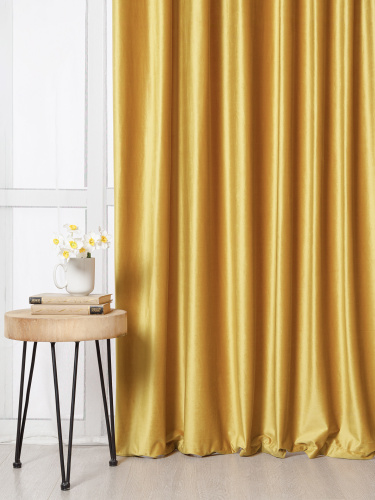 Штора велюр MONACO YELLOW от DECOR MAGIC