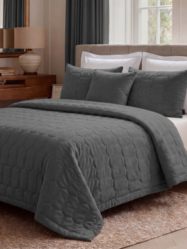 Покрывало GRANDE SUN GREY 240*260 от DECOR MAGIC