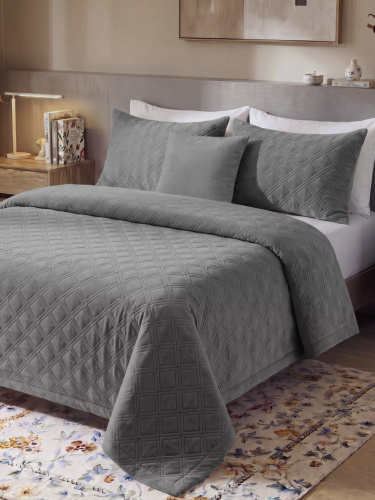 Покрывало GRANDE FOX GREY 240x260 от DECOR MAGIC