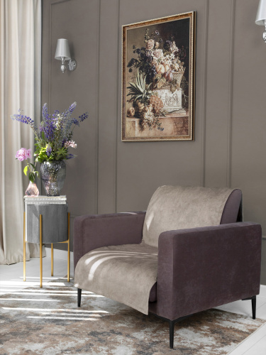 Покрывало-Накидка SLIM NEVADA LATTE 65x170 от DECOR MAGIC