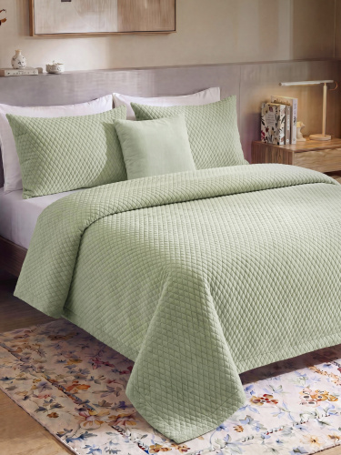 Покрывало BASE DIAMOND CELADON 220*240 от DECOR MAGIC