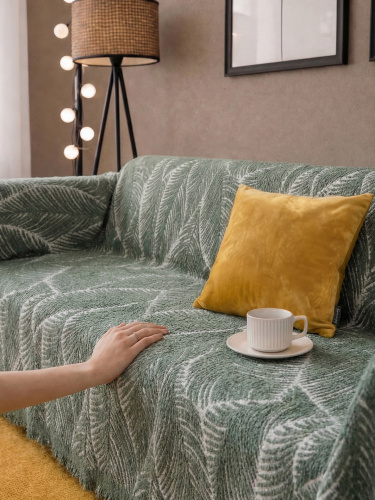 Покрывало LUNGO ELFE OLIVE 180*340 от DECOR MAGIC