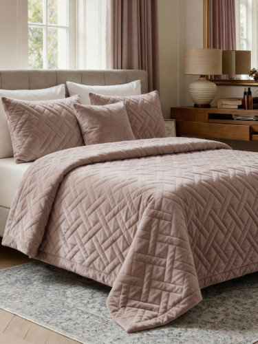 Покрывало BASE CROSS LATTE 220*240  от DECOR MAGIC
