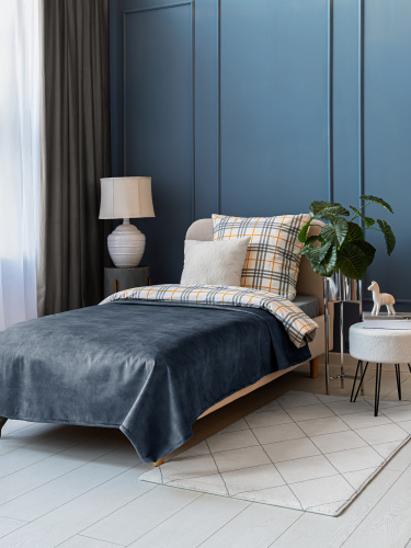 Покрывало MONO GRETA OCEAN 135x230 от DECOR MAGIC