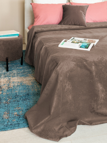 Покрывало TRIO ROMANCE CHOCOLATE 260x260 от DECOR MAGIC