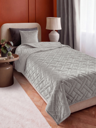 Покрывало MONO ADRIA SILVER 135x230 от DECOR MAGIC