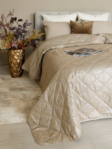 Покрывало стёганое MIDI AIRY GOLD 210x240 от DECOR MAGIC