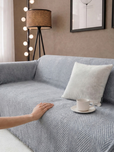 Покрывало LUNGO RATE GREY 180*340 от DECOR MAGIC