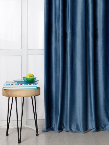 Штора велюр MONACO DENIM от DECOR MAGIC