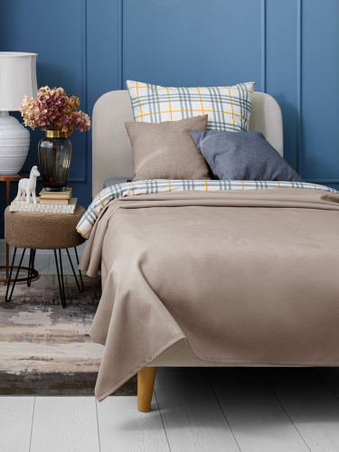 Покрывало UNO SAVANA MOCCA 135x210 от DECOR MAGIC