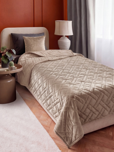 Покрывало MONO ADRIA BEIGE 135x230 от DECOR MAGIC