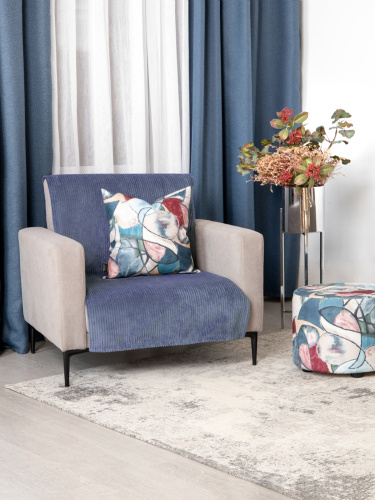 Покрывало-Накидка SLIM CILIUM INDIGO 65x170 от DECOR MAGIC