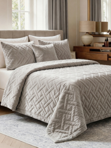 Покрывало BASE CROSS SILVER 220*240  от DECOR MAGIC