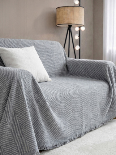 Покрывало DEMI PLAIN GREY 180x230 от DECOR MAGIC