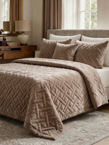 Покрывало GRANDE ADRIA BEIGE 240х260 от DECOR MAGIC