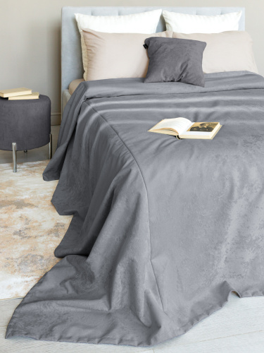 Покрывало TRIO ROMANCE GREY 260x260 от DECOR MAGIC