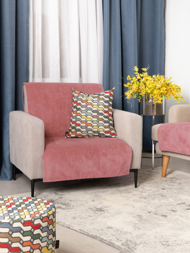 Покрывало-Накидка SLIM CILIUM CORAL 65x170 от DECOR MAGIC