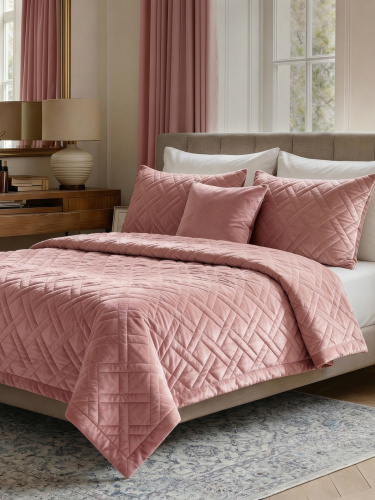 Покрывало NORMA CROSS ROSE 200*220 от DECOR MAGIC